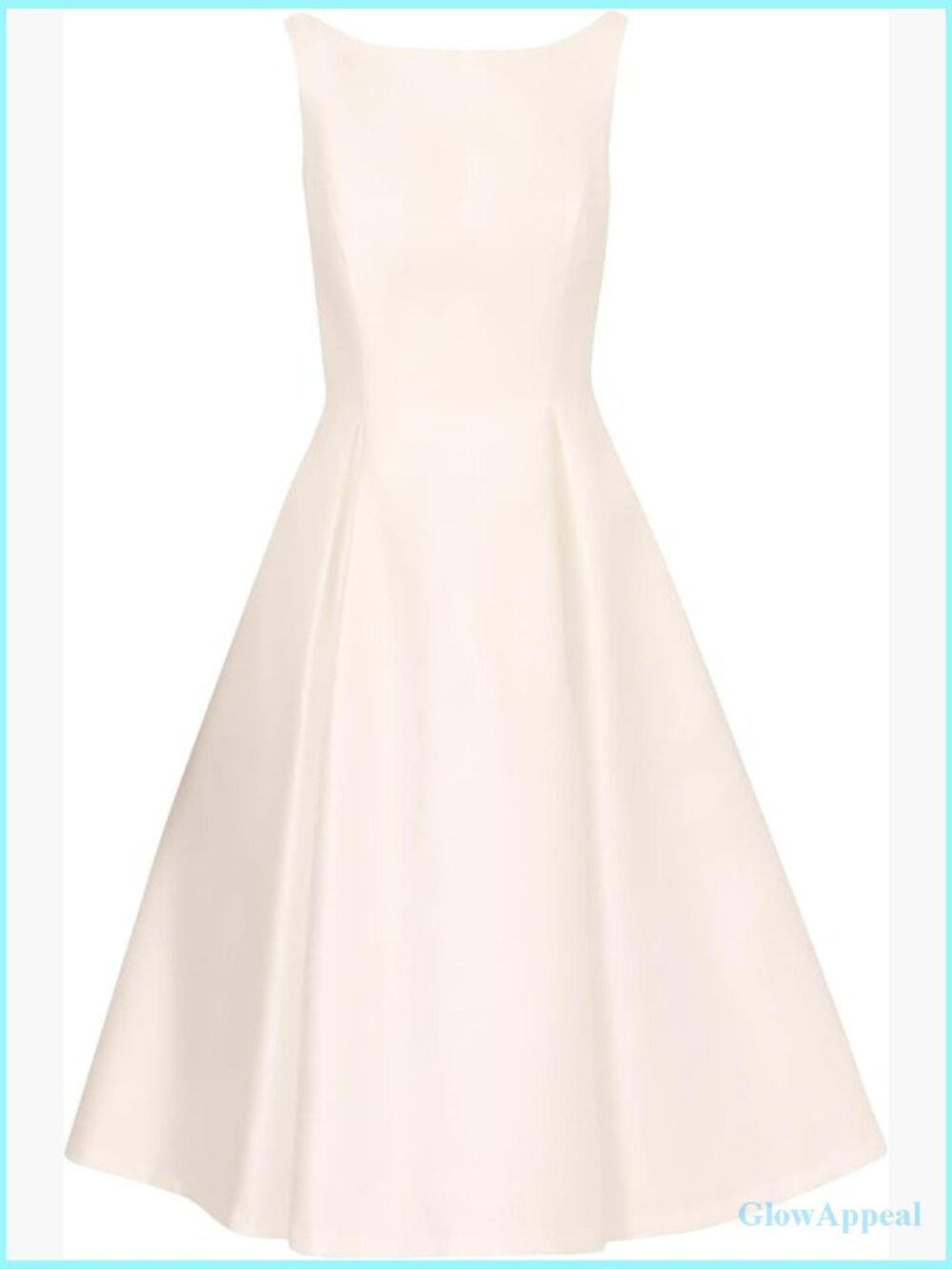 Sleeveless Tea Length Fit & Flare Dress Cocktail Wedding Guest